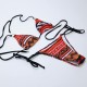 orange and red bikini