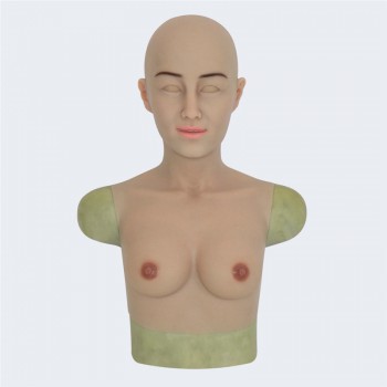 Mia  realistic crossdresser silicone mask with boobs