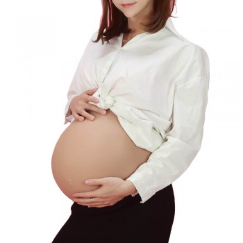upgraded Fake Pregnant Belly-Belly Rim Width Increased Stronger Wrapping 