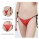 Watermelon spotted tied side string bikini