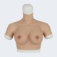 Short sleeve silicone breast E cup