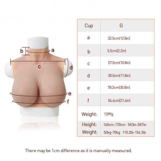 G cup honeycomb silicone breast for woman