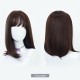 Chocolate Bob wig with bangs