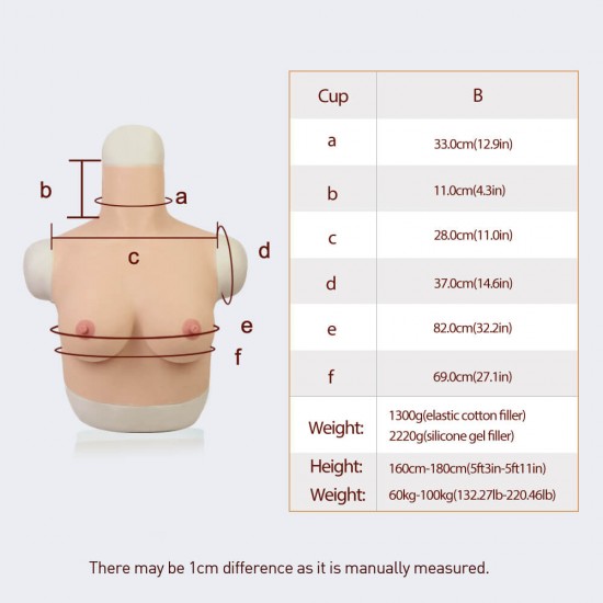 silicone breast B cup