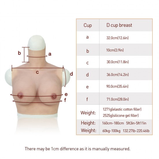 silicone breast D cup