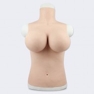 G cup silicone breast with removable nipples