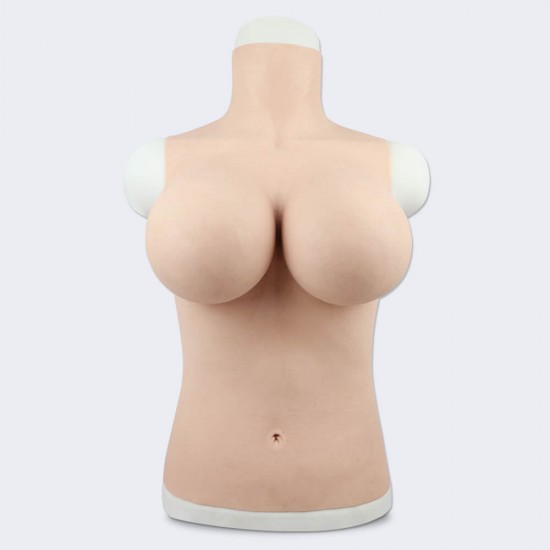 G cup silicone breast with removable nipples