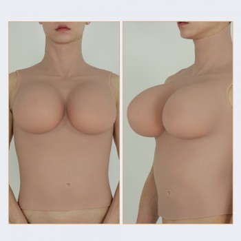 G cup silicone breast with removable nipples