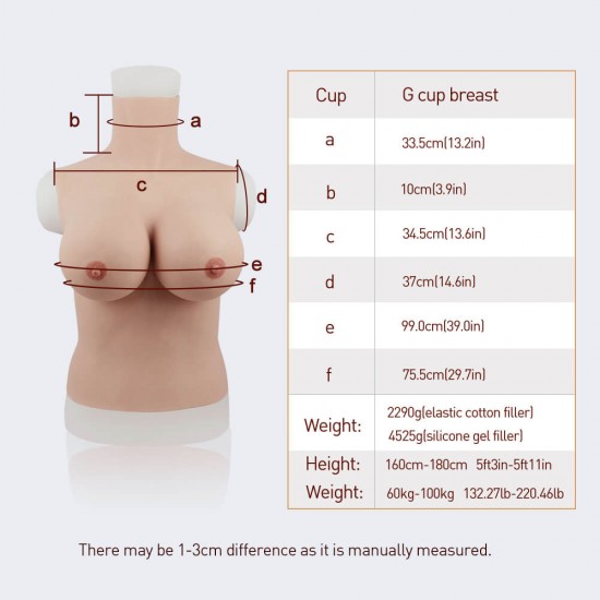 silicone breasts G cup-long