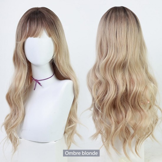 Curly long wig- JF007