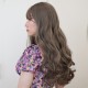 Curly long wig - Ombre grey