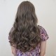 Curly long wig - Ombre grey