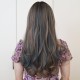 Curly long wig - Ombre grey mix blue